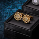KFLK Men's Cufflinks French Cuff Buttons Shirt Light Luxury Cuff Pins Gold Cuff Buttons Cufflinks Customized Engraving Gold