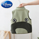 Disney children's velvet vest autumn and winter new style medium and large children's polar fleece vest jacket boys and girls warm green 110 recommended height 100-110cm