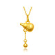Chow Tai Fook Gold Pure Gold 999 Tassel Gourd Pendant Pure Gold Women's Jewelry 24K Pure Gold Clavicle Necklace Tassel Gourd Seven with 18k Titanium Gold Chain