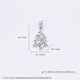 Laofu gold and platinum pendant, wishing tree, Christmas tree pendant, gift for girlfriend, gift for others, about 1.05g