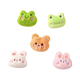 Cartoon plush brooch cute bear doll doll frog cat rabbit bag charm diy bunny 1 pack
