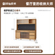 Original element solid wood sideboard integrated household modern simple storage cabinet white oak tea cabinet 1.8m with electric rail Q6142