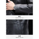 Ipenta International Light Luxury Brand подлинная кожаная одежда Мужская голова слой коровьи куртка Mink Inner Murce Integrated Parka Black-Extectiet Lift Box L 175 50