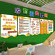 
Yonghuan makes love-friendly education kindergarten Huanchuang theme wall finished product hosting class wall decoration center front desk image Do love-friendly education 02-QT12182 [5mm Meijing panel] Super small