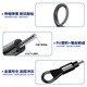 Jingeyu mobile phone anti-theft rope European three-in-one wrist retractable lanyard anti-lost rope anti-theft artifact anti-lost hook metal gasket Apple anti-cut steel wire adjustable wrist strap to prevent falling off Double gray braided metal clip thickened wrist rope - stronger and not afraid of grabbing