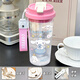 
Lock Lock (LOCK/LOCK) Kulomi Water Cup 2025 new large capacity high-value office cup portable coffee cup for girls [food grade fall-resistant PC] white-bXAO16755