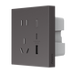 Aqara Lumi Lianchuang Smart Socket H2 Fast Charging Type-C has been connected to the HomeKit wall socket panel Smart Wall Socket H2_Yuanshan Gray