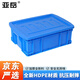 Yayue plastic turnover box with lid thickened logistics box industrial storage and organization box transfer plastic basket rectangular material box with lid 410*300*150mm special price
