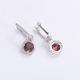 GEM STONE KINGGSK garnet earrings for women 925 silver set with 2.64 carat colored gemstone earrings for women classic simple earrings gift