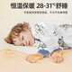 Betis Baby Sleeping Bag Spring, Autumn and Winter Newborn Anti-Kicking and Splitting Temperature Standard Children's Large Size Anti-jump Spring and Autumn Double Layer - Temperature Sensing (20-26) Futu M Size 80-95cm (recommended for 1.5-2.5 years old)