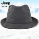 JEEP SPIRIT men's top hat, middle-aged and elderly hat, men's winter warm daddy thickened spring and autumn dad hat autumn and winter for the elderly, wise dark coffee color, code 56cm (han belt can be adjusted to 55cm)