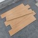 Sanqihu Japanische Blockbodenfliesen Imitation Holzkorn Keramikfliesen 150x Wohnzimmer und Schlafzimmer Voll Keramik Straight Side Balkon Anti-Rutsch-Boden Dunkelbraun 15916 150x900