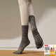 2025 new mid-tube yoga socks non-slip women's summer five-finger socks Pilates room upgrade pink