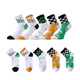 Jeanswest Jeanswest Women's Casual Color Block Stockings 2025 Winter New Women's Casual Stockings L6 5 Pairs Black and White*2+Green and White+Green+Yellow 6S83 One Size