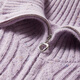 Xiangying Half-Zip Lapel Sweater Women's Long Sleeve 2025 Winter New Gentle Wind Pullover Purple Cable Sweater Purple XL 170/92A/125-140Jin Jin is equal to 0.5 kg