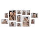 Yusenyi photo wall combination photo frame decoration photo washing photo printing wedding photo living room punch-free creative wedding hanging style K15 frame black border