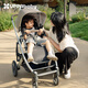 UPPAbabyCRUZ V2+ high view stroller, two-way sit-down, foldable baby stroller, oatmeal gray-LIM