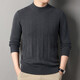 Deer King Optim Cashmere Sweater Men's Sweater 2025 Winter New Thickened Half-Turtle Collar Bottoming Sweater 100 Pure Cashmere Sweater Light Gray Blue M 165 Recommended Weight 100-120Jin Jin is equal to 0.5 kg