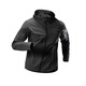 Alen Botun sports jacket casual windbreaker jacket men's windproof autumn quick-drying running training outdoor cycling clothing mountaineering top KJB81 black M