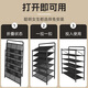 Yiga folding shoe rack door shoe rack household multi-layer iron installation-free storage rack storage rack black 6 layers 70