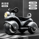 Children's electric motorcycle for boys and girls, tricycle, baby toy car, baby can sit on it, children's remote control charging stroller, painted silver dual drive + remote control + music + Bluetooth