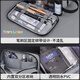 OQB German high-end toiletry bag business trip men's dry and wet separation waterproof portable set women's large capacity small size three-layer leather film gray storage makeup toiletry bag washing bag
