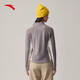 ANTA Light and Warm T丨Semi-cardecked outdoor fleece jacket for women in autumn and winter slimming long-sleeved T-shirt sports top