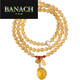 Banach Pure Body Citrine Bracelet 108 beads multi-circle money bag gift for women beads 6mm three-circle