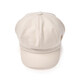 MLB brand directly sells classic newsboy cap for men and women, fashionable casual versatile beret autumn and winter CB003 New York Yankees/dark cream M