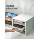 
Shantou Lincun desktop file cabinet A4 layered data cabinet transparent drawer type multi-layer file storage box storage cabinet 9794-four-layer lock-black