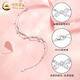 CHINA GOLD S925 silver bow double-layer bracelet for women, light luxury niche hand jewelry, Valentine's Day birthday gift for girlfriend, delivery today/next day, bow double-layer bracelet
