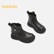 Balabala children's shoes children's boots Martin boots girls 2025 new autumn and winter short boots zipper versatile shoes 208425141023