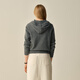 ELAND Yilian sweater women's fashion hooded thickened warm pullover sweater 2025 winter new style dark gray (17) D/Grey S /160
