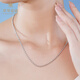 Cuihua pt950 platinum light pearl necklace simple and versatile women's necklace as a birthday and anniversary gift for your girlfriend and wife, about 10.2g