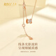 BOGLIA small waist necklace for women 18k rose gold pendant high-end clavicle chain niche design birthday gift for girlfriend 18k gold small waist necklace