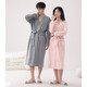 Пара ночной рубашки 100% Pure Cotton Long Bathrobe для женщин и мужчин осень осень и зимняя тонкая пижамская пара