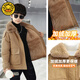 G.DUCKKIDS Children's Clothing Boys' Velvet Jackets Parkas 2025 New Thickened Spring Autumn and Winter Tops Boys' Cotton Clothes Khaki 150 cm