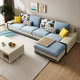 Quanyou Home Modern Simple Home Large Apartment Corner Sofa Living Room Solid Wood Frame Fabric Sofa Government Subsidy