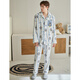 Fenten couple pajamas autumn and winter coral velvet anti-static men and women warm plus velvet flannel large size home clothes Binglan (male) L recommended female 110-124 Jin Jin equals 0.5 kg, male 126-146 Jin Jin equals 0.5 kg