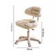 Silla de vestir shuhao para niñas dormitorio silla silla crema taburete de viento silla de manicura de respaldo de respaldo de respaldo silla de manicura