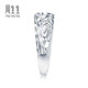 Chow Sang Sang Pt950 platinum ring platinum ring for women 70646R priced 13 circles - 3.39 grams (including labor cost 420 yuan)