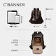 C.BANNER Backpack Women's Large Capacity Printed Backpack Lightweight One-Shoulder Light Luxury Birthday Gift High-end for Girlfriend and Wife