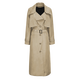 Meetmetro Mayer gabardina de color caqui para mujer 2025 otoño nuevo delgado revestimiento de chaqueta de moda