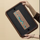 Black gold stone tea tray for home living room rectangular high-end kung fu tray small dry brewing tea table water storage type wood grain Yuanshan tea tray-39*26*5cm small size