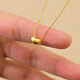 Chow Tai Fook Gold Pure Gold 999 Acacia Bean Pendant Pure Gold Red Bean Women's Collarbone Necklace Valentine's Day Gift Acacia Bean Shiny Face with 18k Titanium Gold Chain