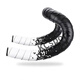 MIEHONE road handlebar with bicycle gradient handbar wrap, anti-slip and wear-resistant two-color silicone shock-absorbing strap, black and white (2050mm) two-roll price