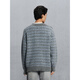 GXG Men's Wear Shopping Mall Checked Sweater Men's Loose Commuting Sweater, Coffee Bottom Blue Plaid 175/L