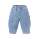 迷你巴拉（minibala）男童女童宝宝软牛仔裤子2025冬内里加绒不易褪色长裤