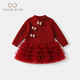 Fanlie VOONLIE girls sweet dress autumn fashion children's princess dress baby one-year-old dress tutu skirt spring and autumn