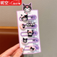 Pisces Rabbit (SHUAGNYUTU) Sanrio Cartoon Hair Clip Little Girls Hair Accessory Cute Children's Hair Clip Headwear Baby Side Bangs Clip Does Not Harm Hair Sanrio Mixed Style + Melody 2 Sets